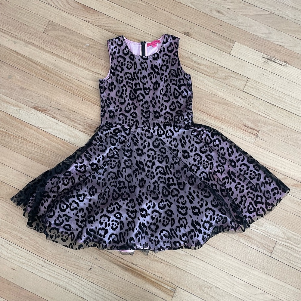 Betsey Johnson Pink and Black Polka Dot Dress